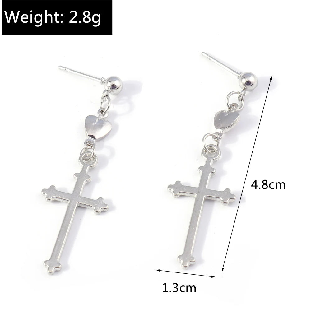 Radiant Cross Earrings