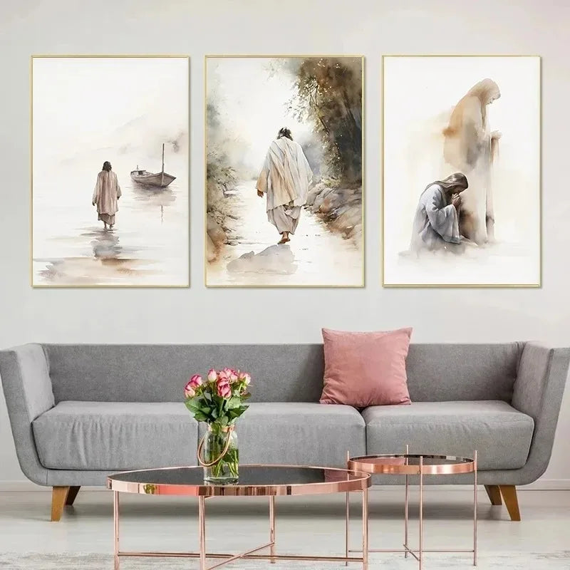 Serene Scenes of Christ: Canvas Collection