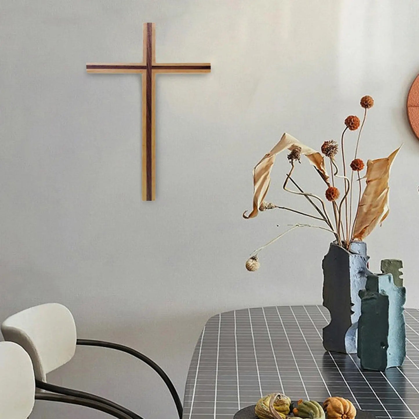 Minimalist Wooden Wall Cross