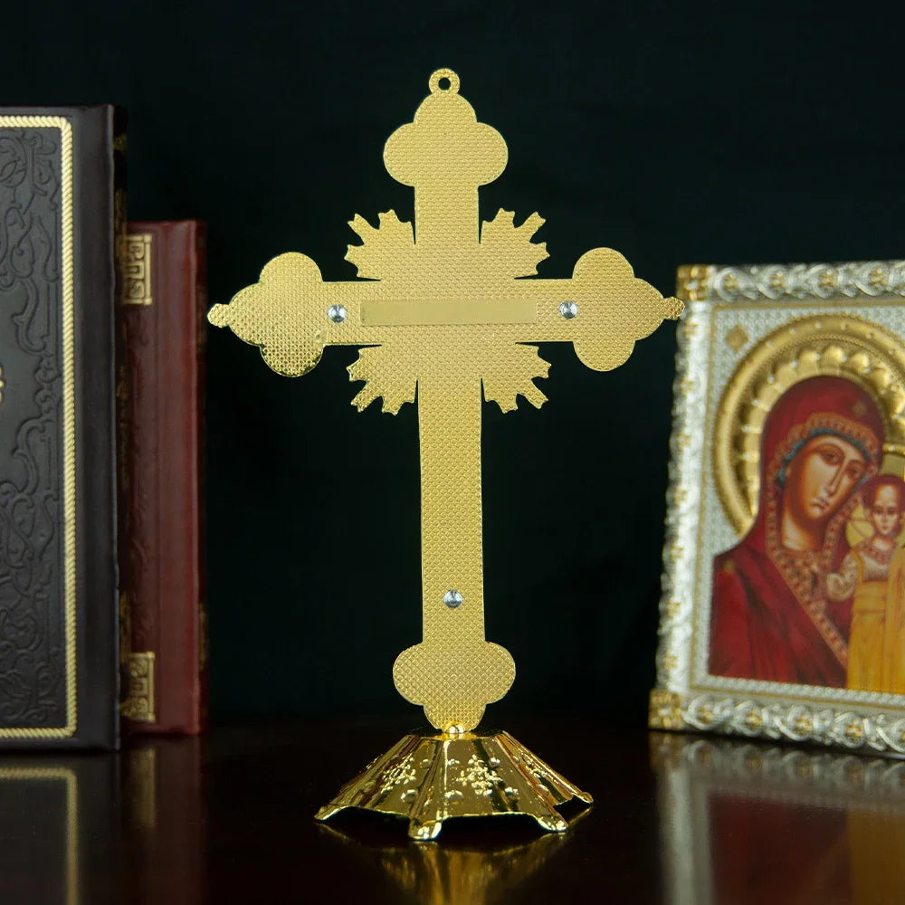 Radiant Symbols of Devotion Cross