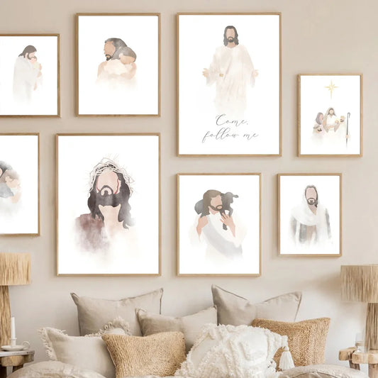 Christ's Love: The Divine Embrace Canvas Art Collection