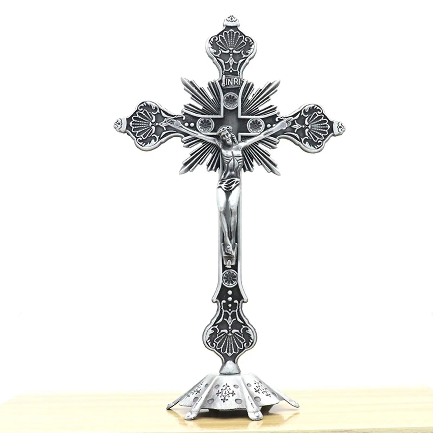 The Blessed Silver-Plated Cross of Eternal Light