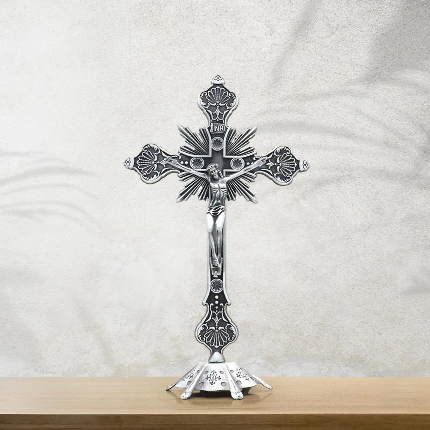 The Blessed Silver-Plated Cross of Eternal Light