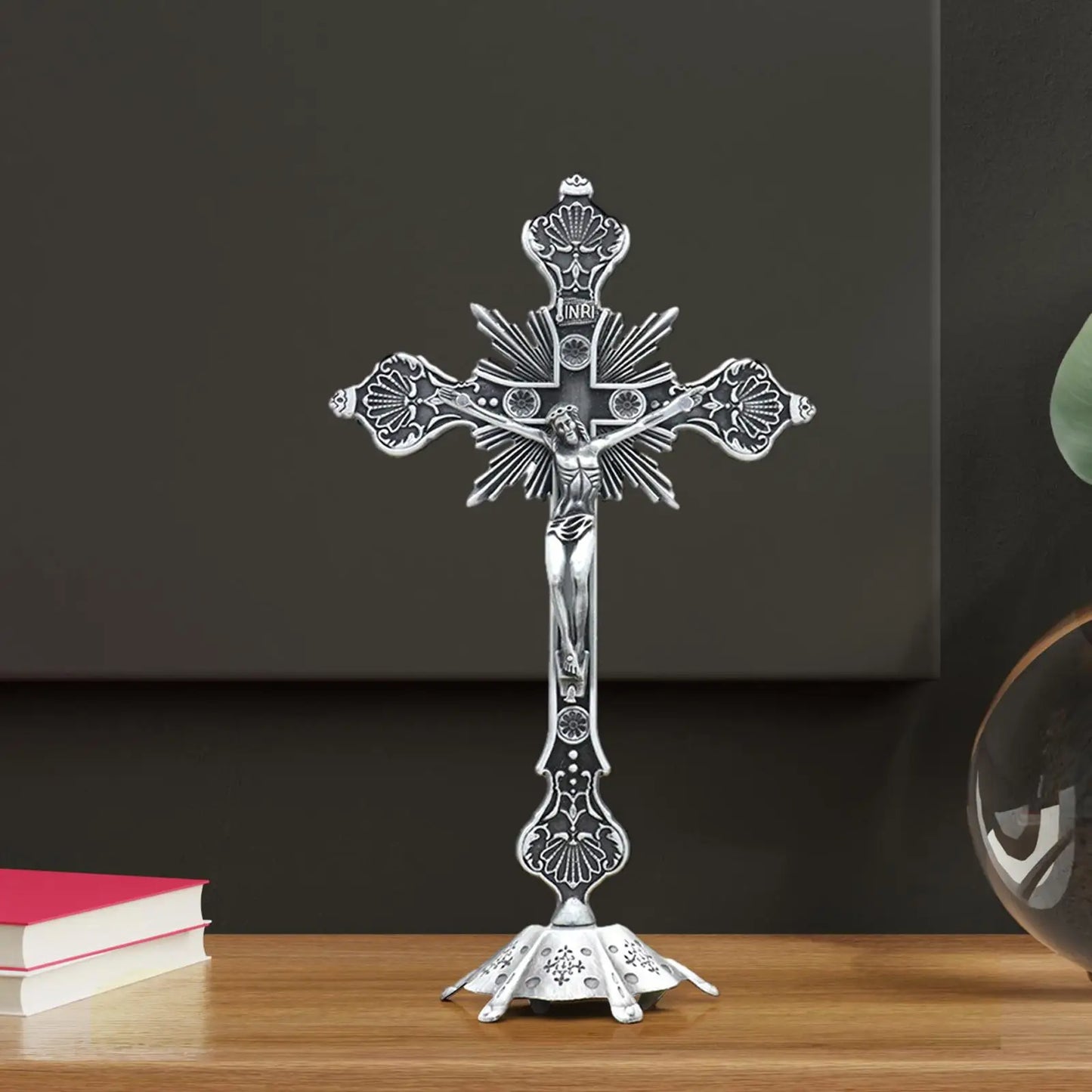 The Blessed Silver-Plated Cross of Eternal Light